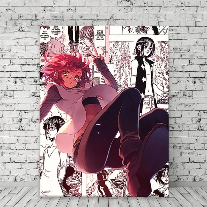 

Gowther Seven Deadly Sins Cartoon Character Stitching Comics Home Decoration Canvas Painting Living Room Decor Art Poster