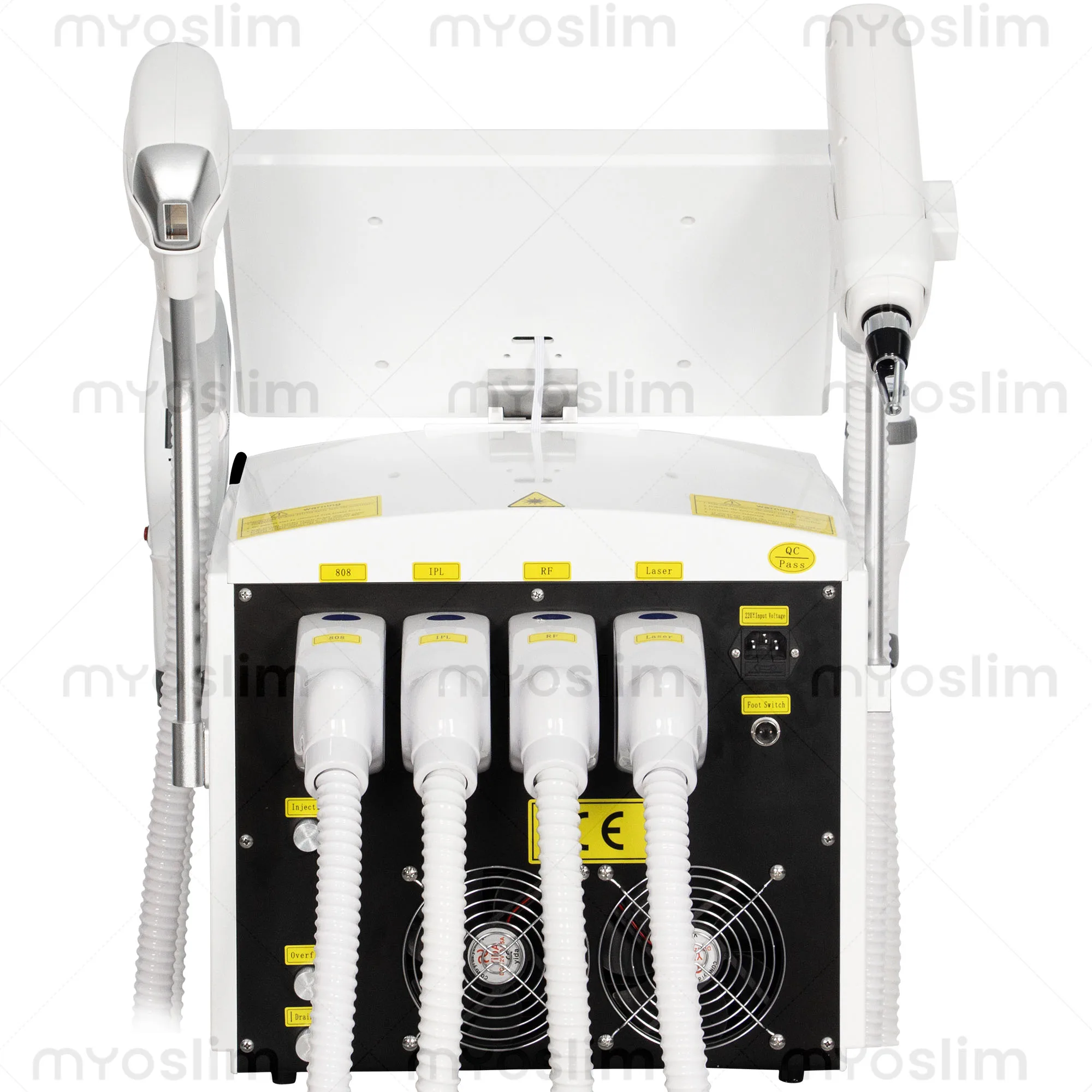 Фото Многофункциональный аппарат 4-в-1 Soprano Titanium Ice Platinum RF Pico IPL Diode 4-Wave 755 808 940 1064 RF IPL ND:YAG для безболезненного удаления волос №1