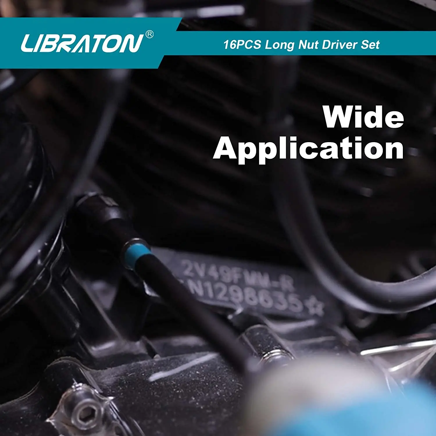 Libraton 16 Шт. Набор Магнитных Головок 6-дюймовые Гаечные Ключи Метрическая И Ударная