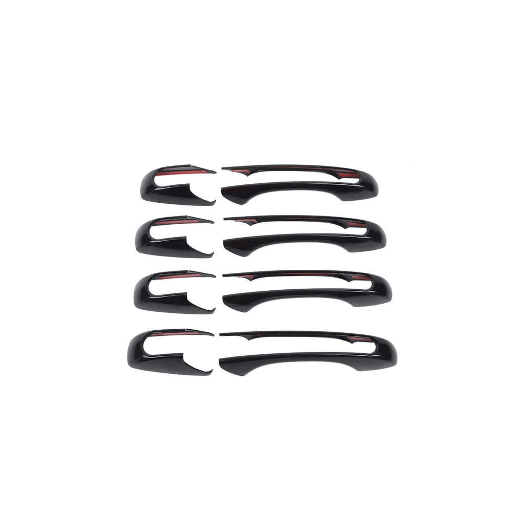 

Накладка на дверную ручку для Jeep Grand Cherokee 2011-2018 2019 2020/Prioot 2011-2016, черный/хромированный внешний аксессуар автомобиля