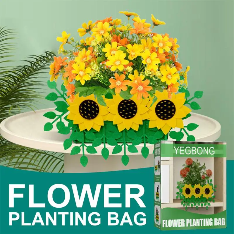 

Flower Growing Bag Color Green Does Not Take Up Space Wide Range Of Uses Thickened Breathable Gardening Perimeter Garden Pots