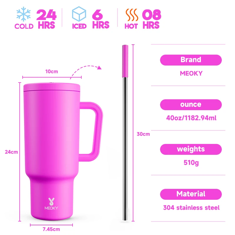 

Meoky 40 унций термокружка из нержавеющей стали