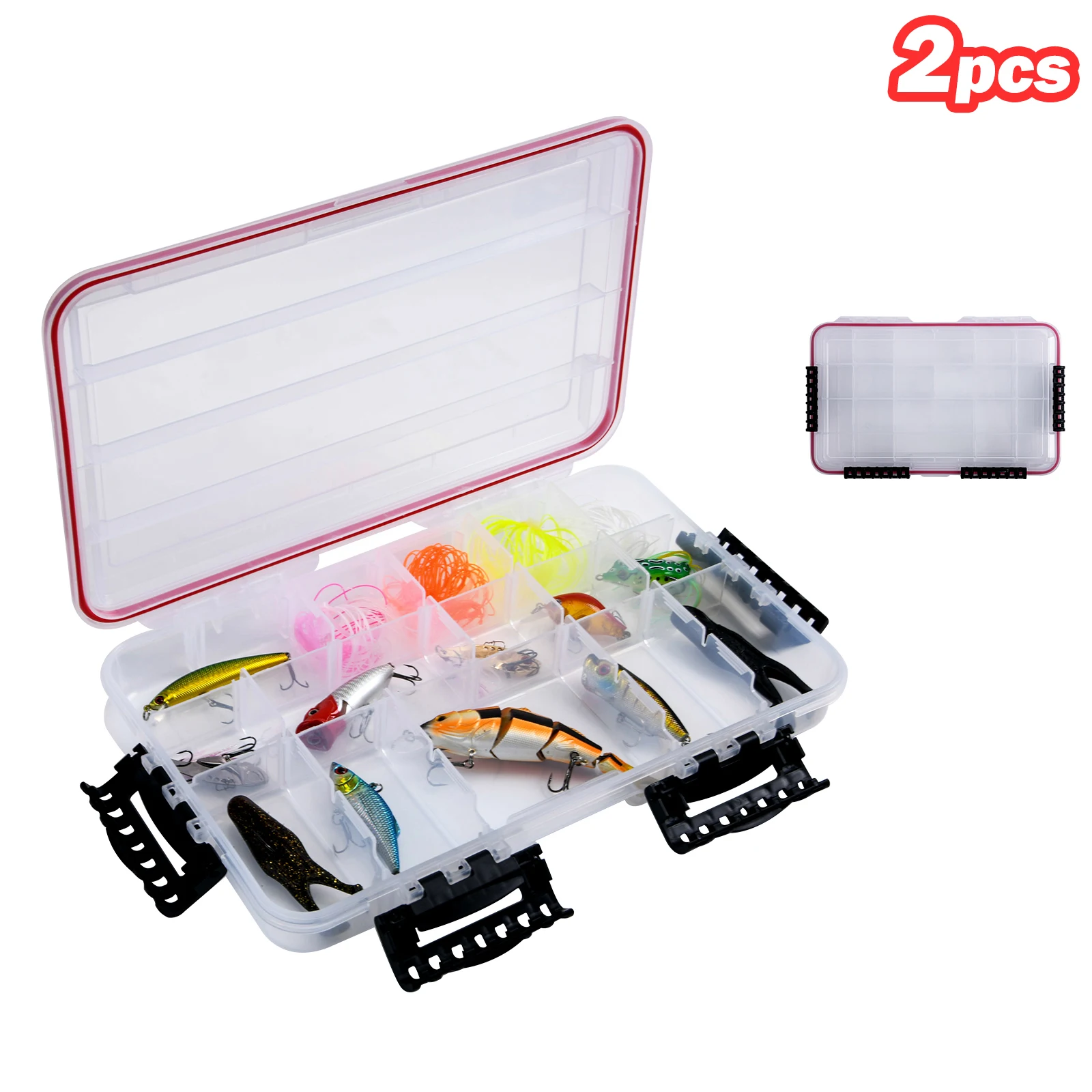 Goture 2 шт. коробки для рыболовных снастей множественное прочное использование