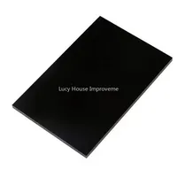 Acrylic Board Glossy Pure Black Plexiglass Plastic Sheet Organic Glass Polymethyl Methacrylate 3mm Thickness 100*150mm*30pcs
