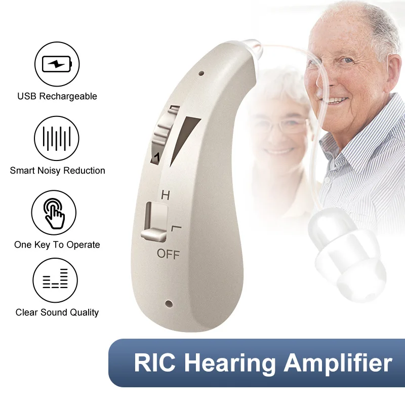 

Rechargeable Hearing Aids Digital Hearing Aid Mini Sound Amplifier for Elderly Moderate to Severe Loss audifonos para sordera