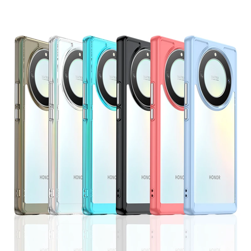 

Для Honor X9A 5G чехол Honor X9A X8A X7A X8 X9 5G чехол Funda противоударный карамельный силиконовый край + PC задняя крышка для телефона Honor X9A 5G