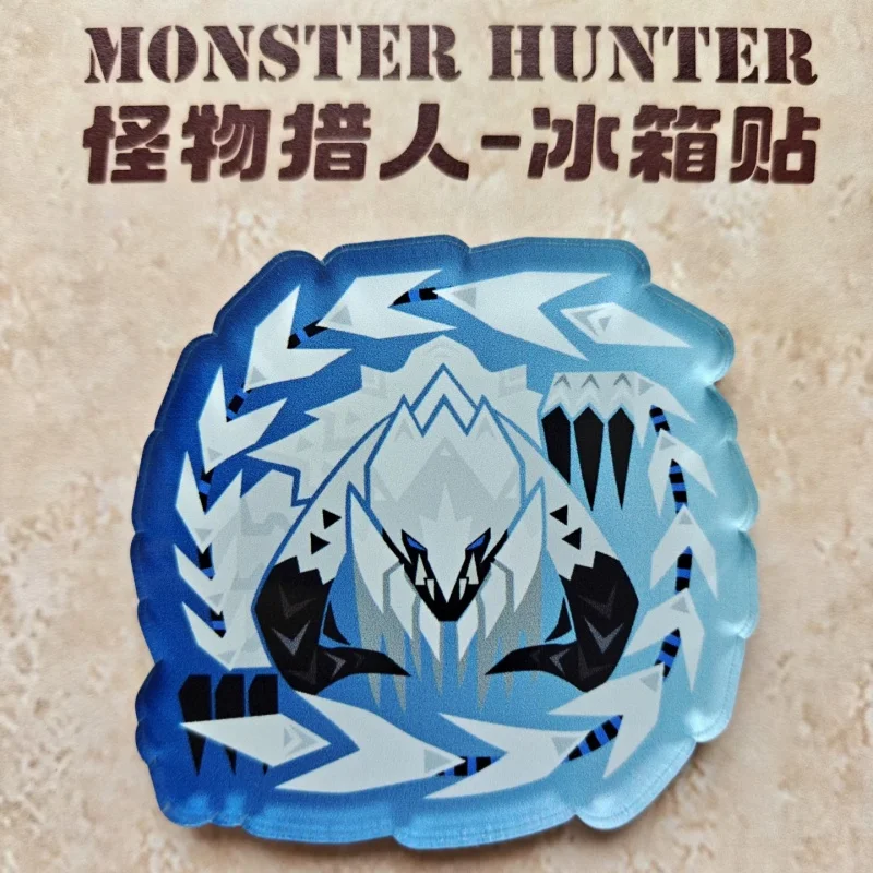 Фото Магниты на холодильник Bandai Monster Hunter Wilds, 22 вида, коллекционные персонажи аниме-игры, декор для дома, подарок для геймеров №5