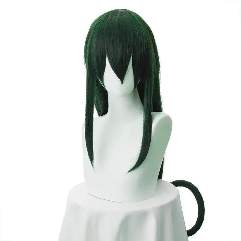 Boku No Tsuyu Asui Косплей My Hero Academia Женщины Длинные Зеленые Синтетические Волосы