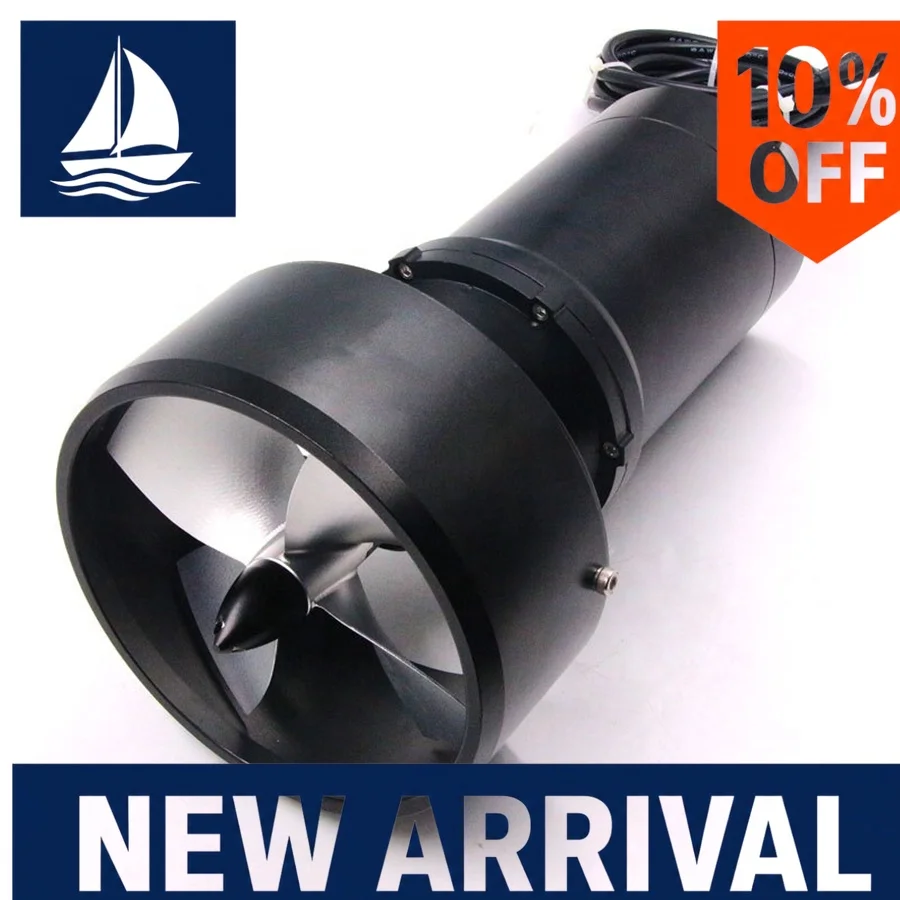 Фото Подводный подруливающий двигатель KYI-40T ROV, 50В, 40кг, 3500 Вт, IP68, металлический, для яхт и морских судов, сменный аксессуар, крепление на палубу, комплект для рыбалки на водном транспорте №1