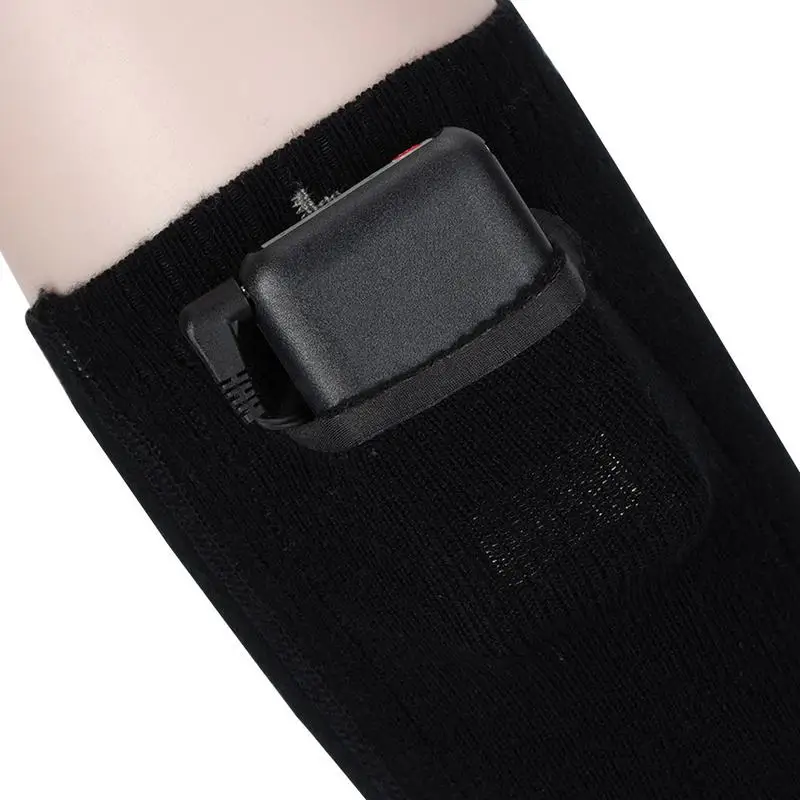 3 Temperature Adjust Thermal Cotton Heated Socks 1Pair Outdoor Winter Skiing Bicycle Foot Warmer Electric Sport Warming Sock