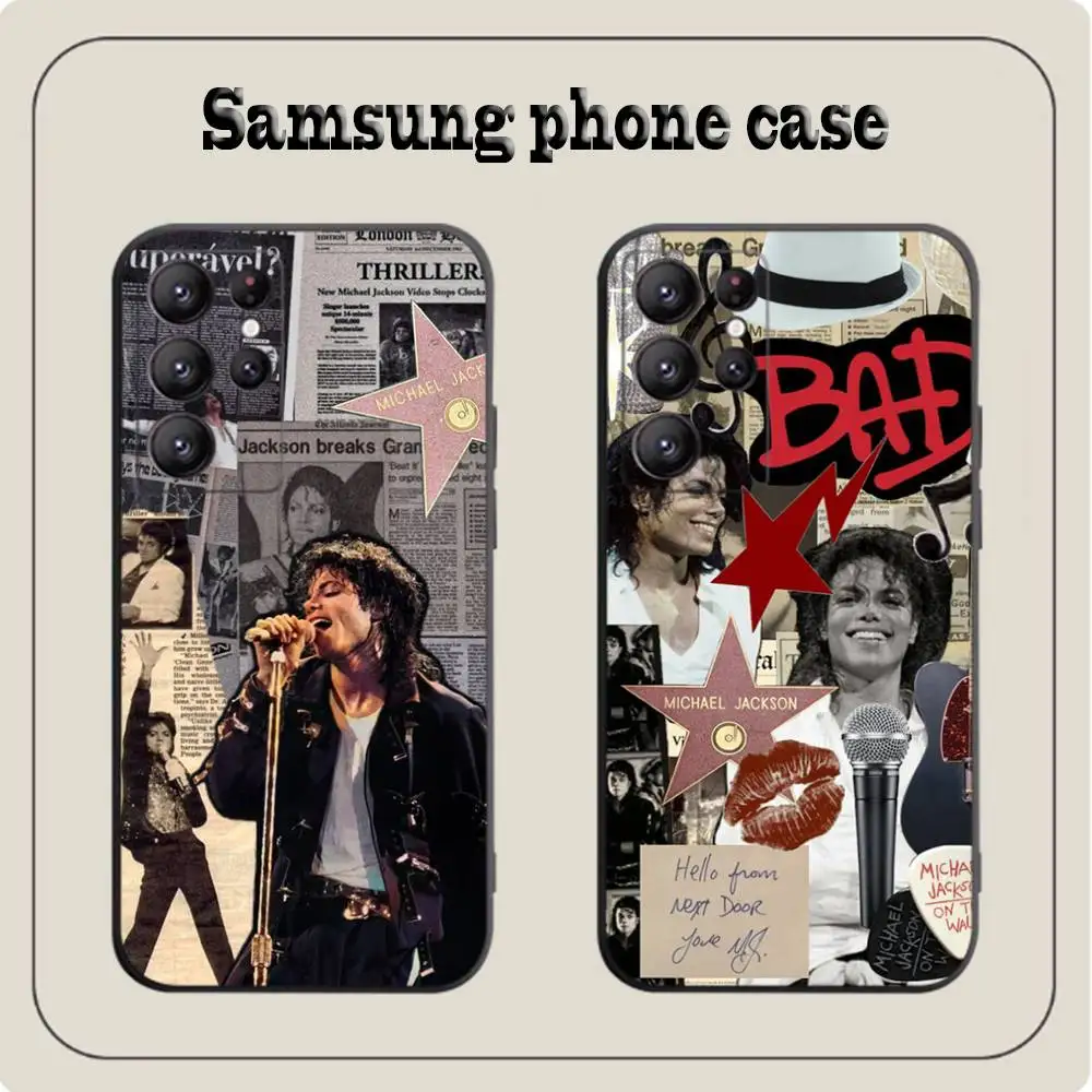 Фото Чехол Michael Jackson для Samsung Galaxy Case S25 S23 S22 S21 S30 S20 S10 Ultra Plus FE Мягкий чехол из ТПУ №1