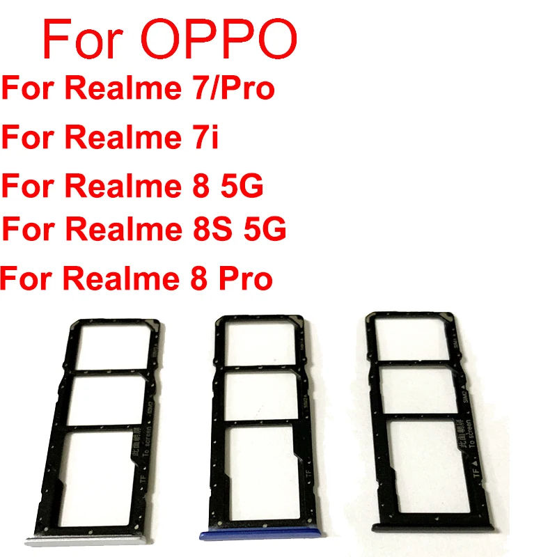 Лоток для SIM-карты OPPO Realme 7 7i X7 Pro 8 8S 8Pro | Мобильные телефоны и аксессуары