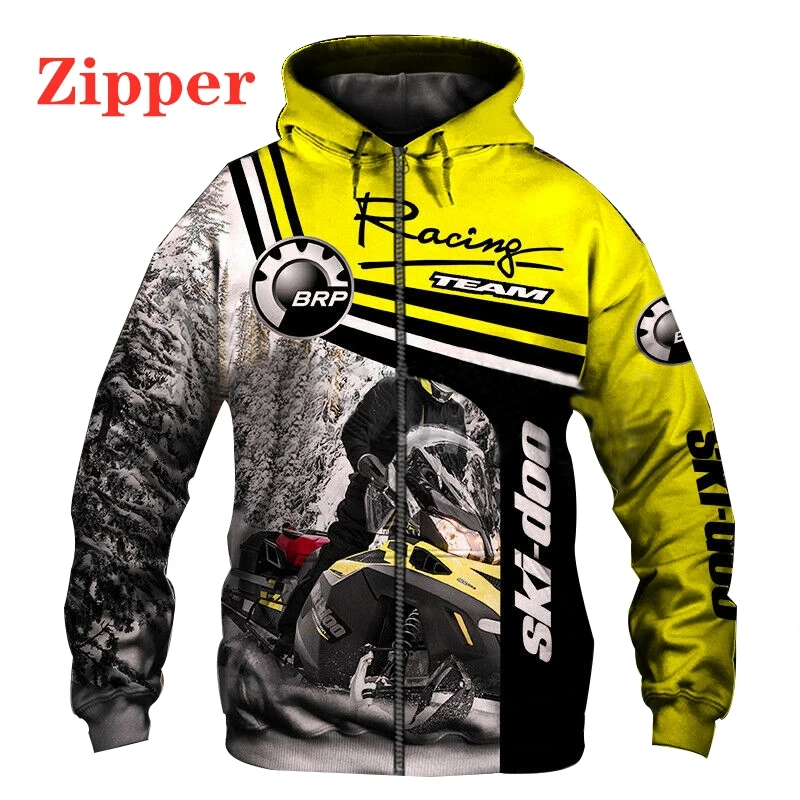 2023 Can-am Motorcycle Racing 3D Print Hoodies Long-sleeved Sweatshirt Outdoor Casual Pullover Hip-hop Streetwear Men Clothing