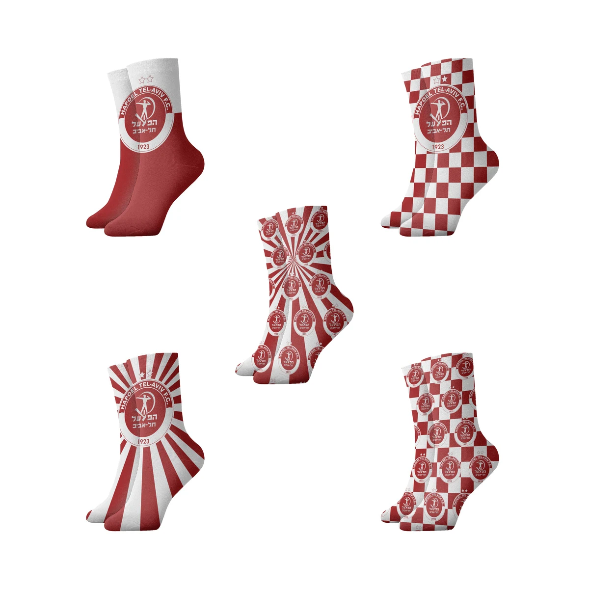 

Israel Hapoel Tel Aviv FC Socks Fashion Design Unisex One Size