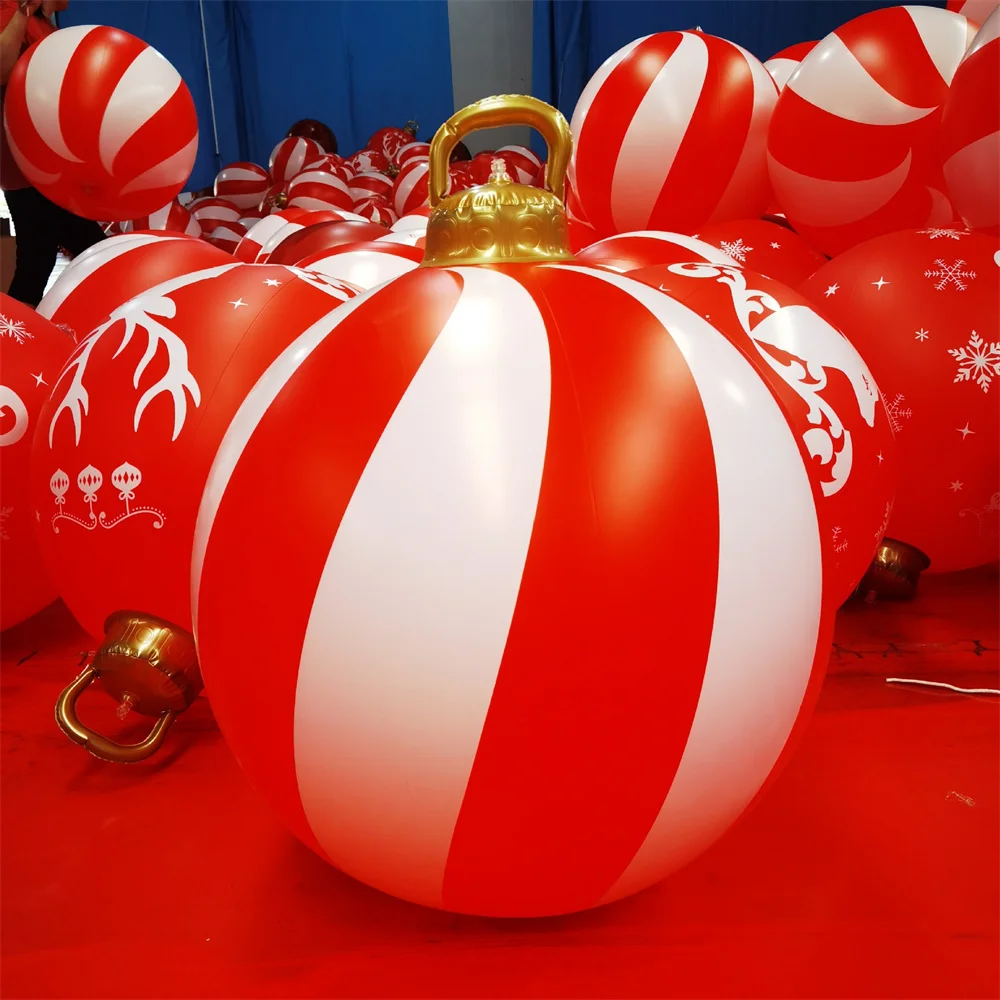 24-дюймовый рождественский надувной декоративный шар уличный ПВХ гигантские