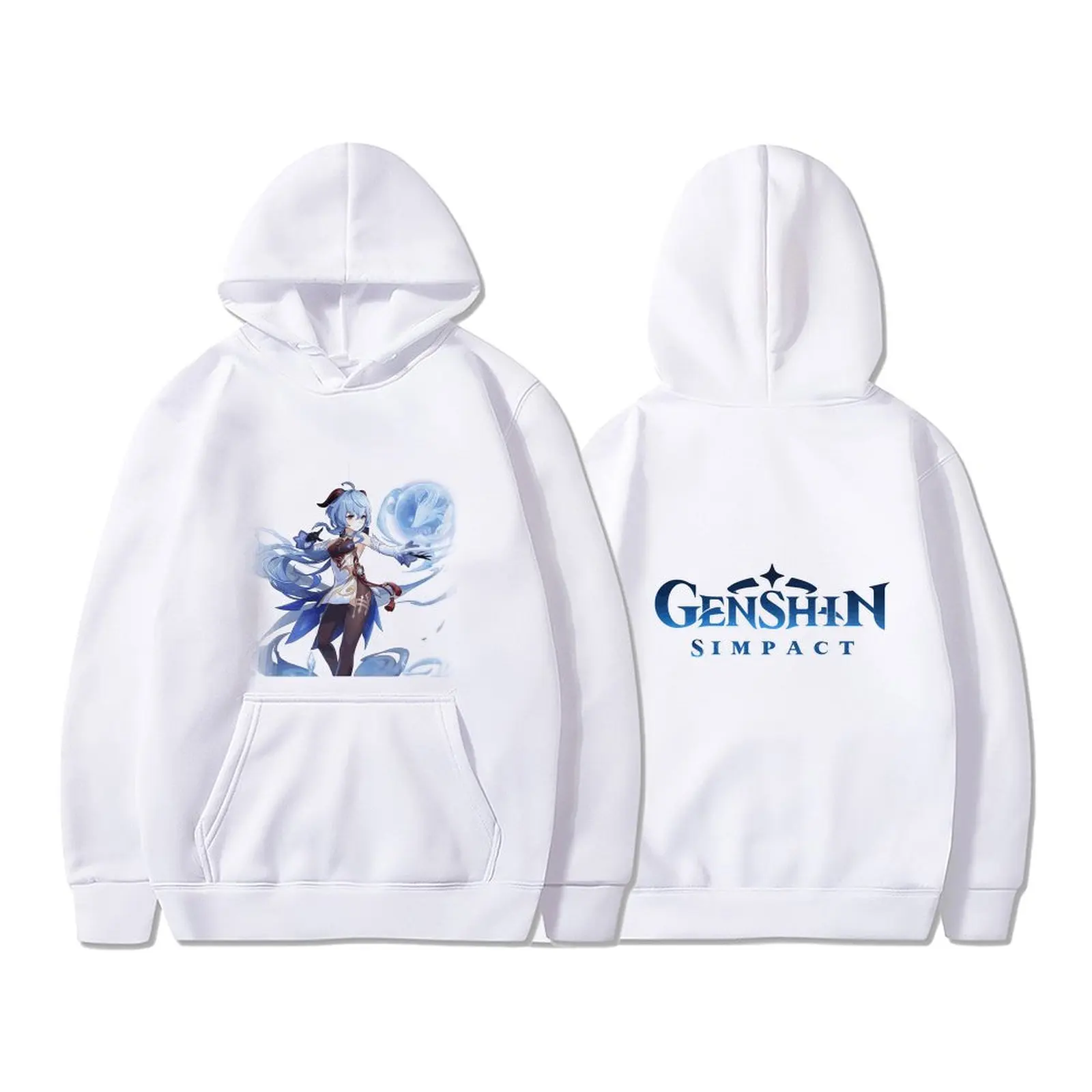 

New Genshin Impact Ganyu Hoodie Men Women Hoodies Oversized Streetwear Sweatshirts Harajuku Tracksuits Kpop Boys Girls Clothing