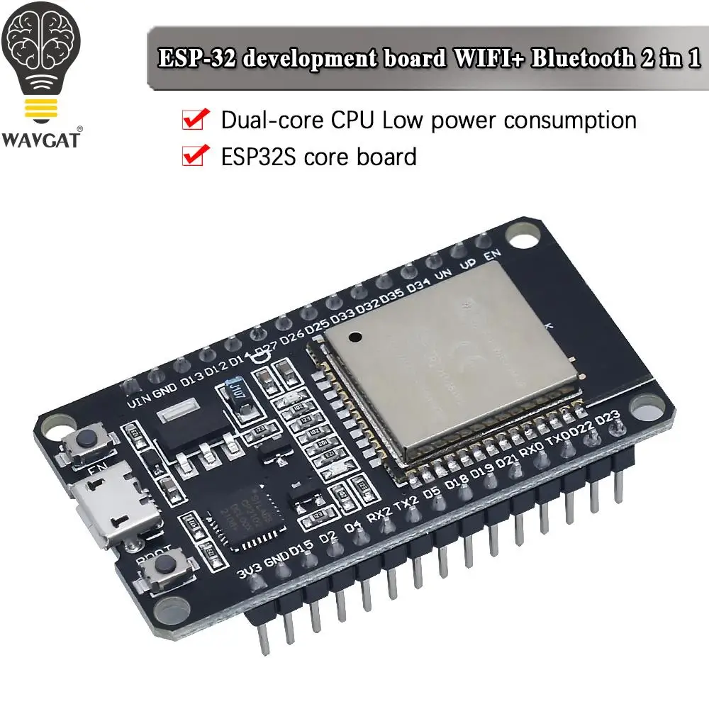 Беспроводная Bluetooth-антенна для Arduino, 2,4 ГГц, два ядра ESP32S ESP32