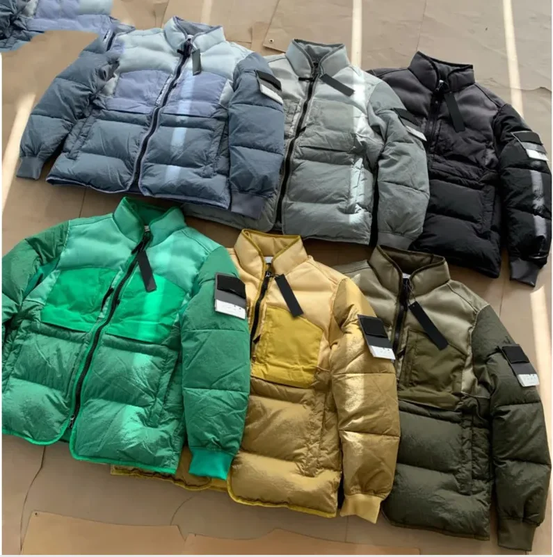 

Luxury Jacket Stone Brand Parkas Winter Jacket Hooded Cotton Coat Men's and Women's Coat Plus Size kurtki