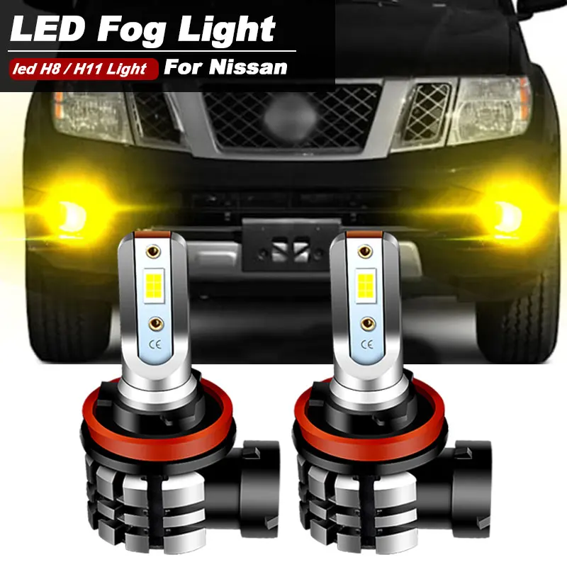 

2pcs LED Fog Light H8 H11 4800LM White For Nissan Pathfinder 3 4 R51 R52 2005-2020 2010 2011 2012 2013 2014 2015 2016 2017 2018