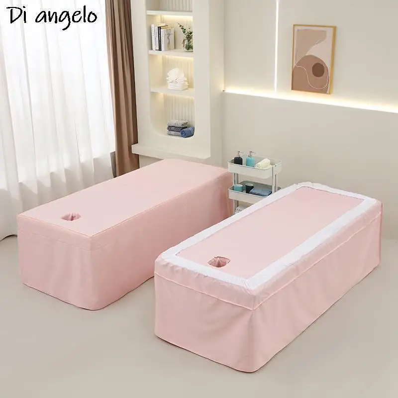 Хлопково-льняной материал для салона красоты простыня парикмахерской юбка с