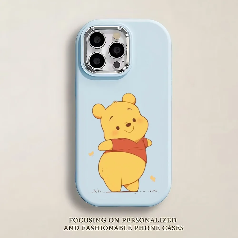 Чехол для телефона D-Disney W-Winnie The P-Pooh IPhone 13 14 15 16 Pro Promax мягкий силиконовый чехол с