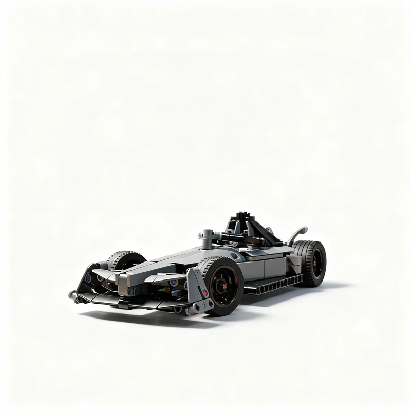 Фото 486 деталей MOC Formula E Gen 3: Альтернативная сборная техническая модель, конструктор, игрушка, рождественский подарок, идея для самостоятельной сборки №2