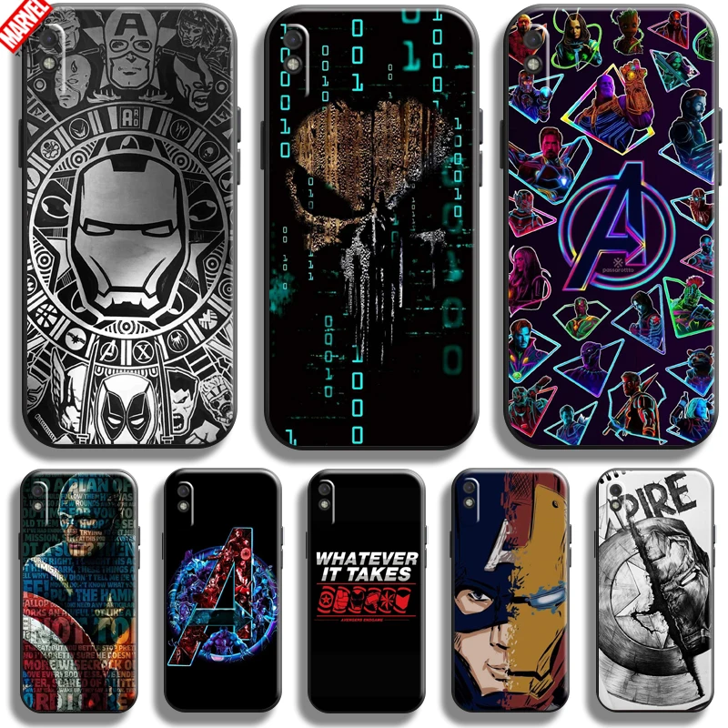 

Marvel Avengers For Xiaomi Redmi 9i Phone Case 6.53 Inch Soft Silicon Coque Cover Black Funda Captain America Comics Thor