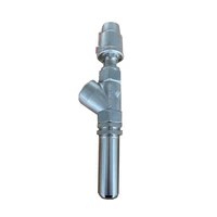 stainless steel zero drip lengthening bar pneumatic filling nozzle dn32 normally closed type thread filling valve