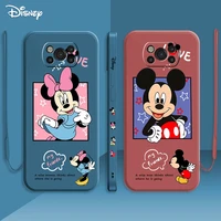 mickey mouse cartoon case for xiaomi mi 10 11 10t 11t 9 se cc9 8 pro 6x liquid phone covers poco x3 x4 nfc m3 4g f3 gt capa
