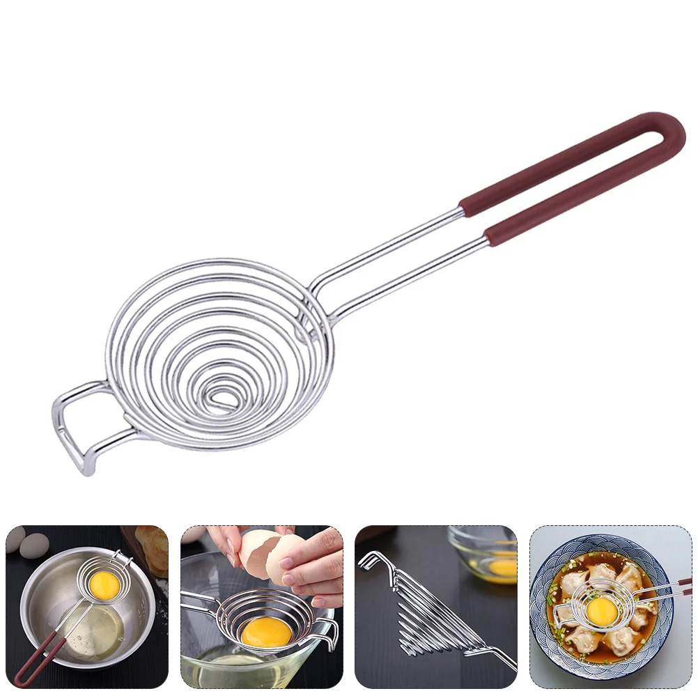 

Egg Sieve Mesh Strainer Egg Yolk Extractor Egg Yolk Filter Colander Strainer Egg White Separator Splitter Metal Egg Separator