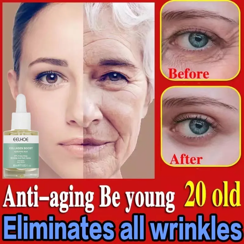 

Potent Collagen Anti-Wrinkle Face Serum Lifting Firming Anti-Aging Fade Fine Lines Essence Whitening Brighten Nourish Skin Care