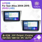 Автомобильная аудиосистема 8G + 128G Android 11 RDS DSP 4G LTE автомобильный радиоприемник мультимедийный видеоплеер для Seat Altea 2004-2015 навигация GPS SWC BT