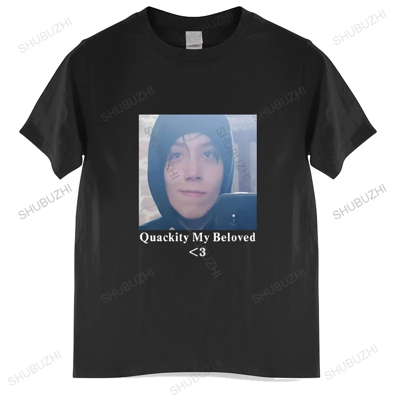 Классическая футболка Quackity My Beloved хлопковая забавная повседневная для