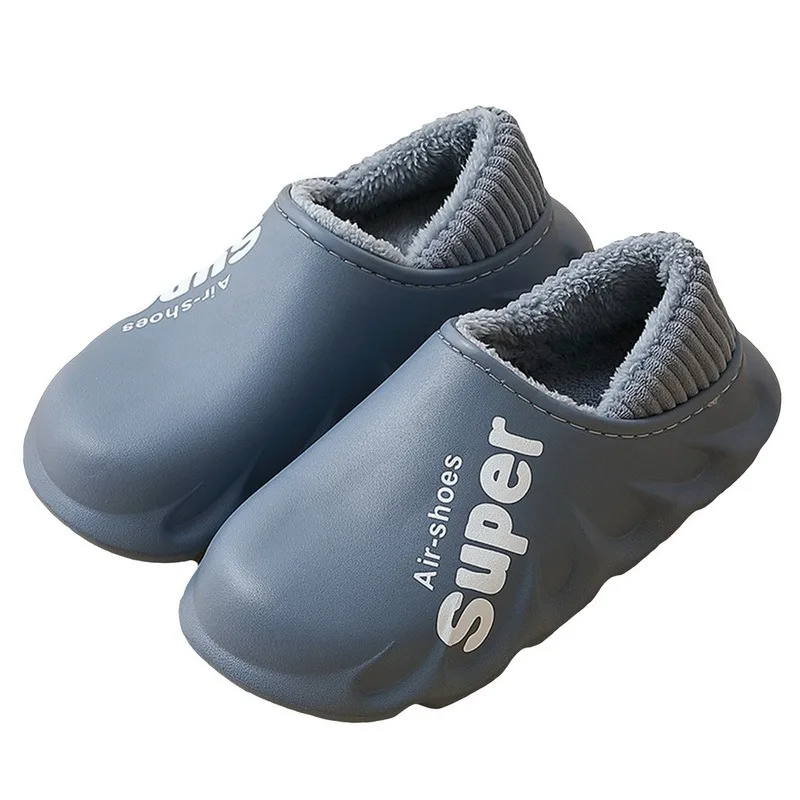 

Водонепроницаемые зимние тапочки, мужская обувь, теплые кроссовки, женские нескользящие комнатные плюшевые домашние тапочки, Уличная обув...