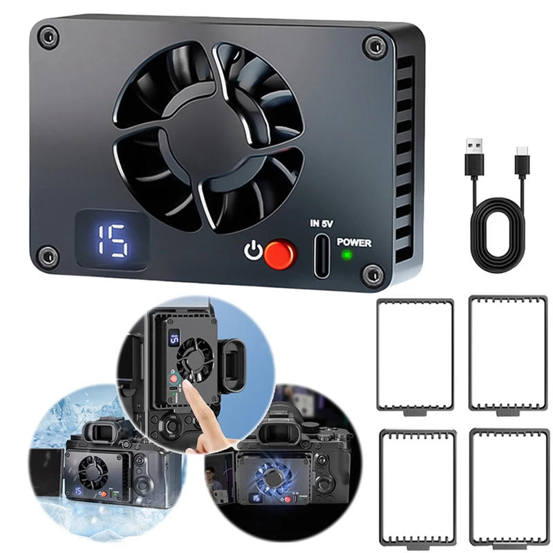 Система охлаждения камеры тихий радиатор для Canon Sony FUJIFILM ZV-E10 A7M4 R5 R7 R6 XT4
