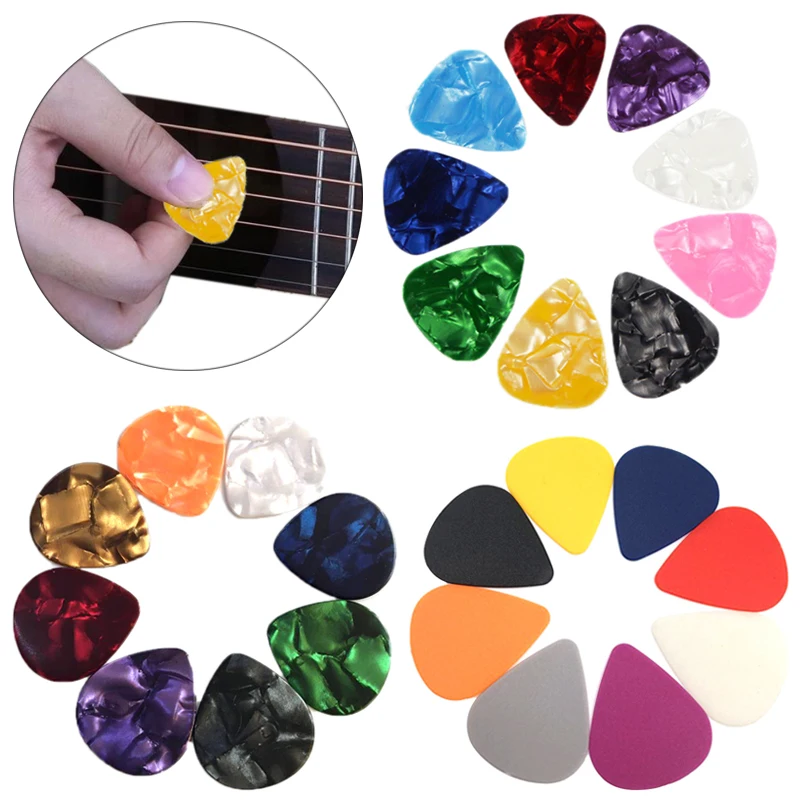 10 шт./компл. гитарные медиаторы s Plectrum Celluloid электрические гладкие 0 5 мм Tools |