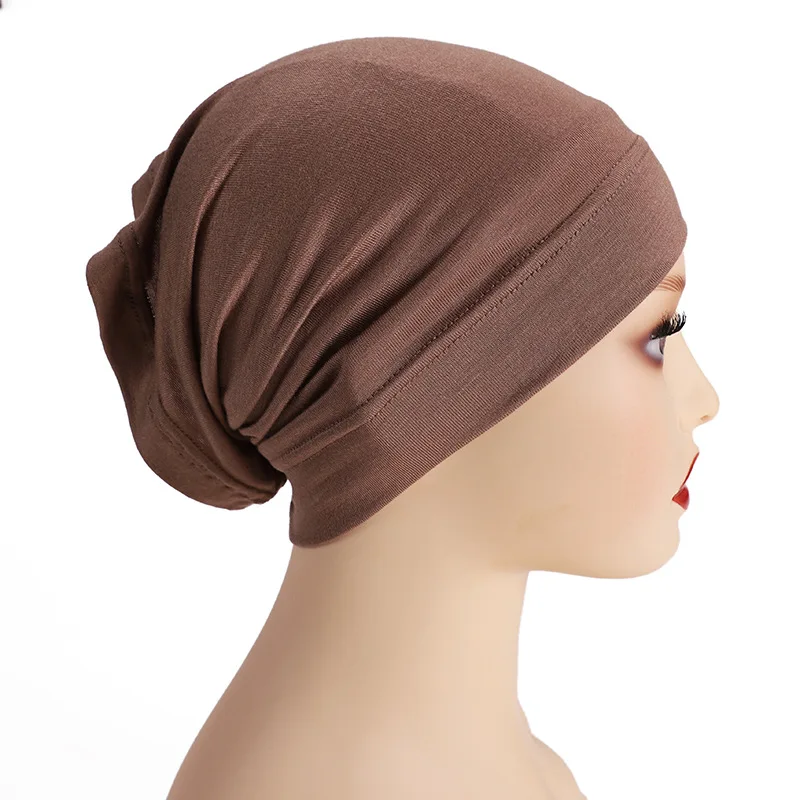 

Soft Stretch Satin Bonnet Fashion Lined Sleeping Beanie Hat Bamboo Headwear Frizzy Natural Hair Nurse Cap for Women and Men
