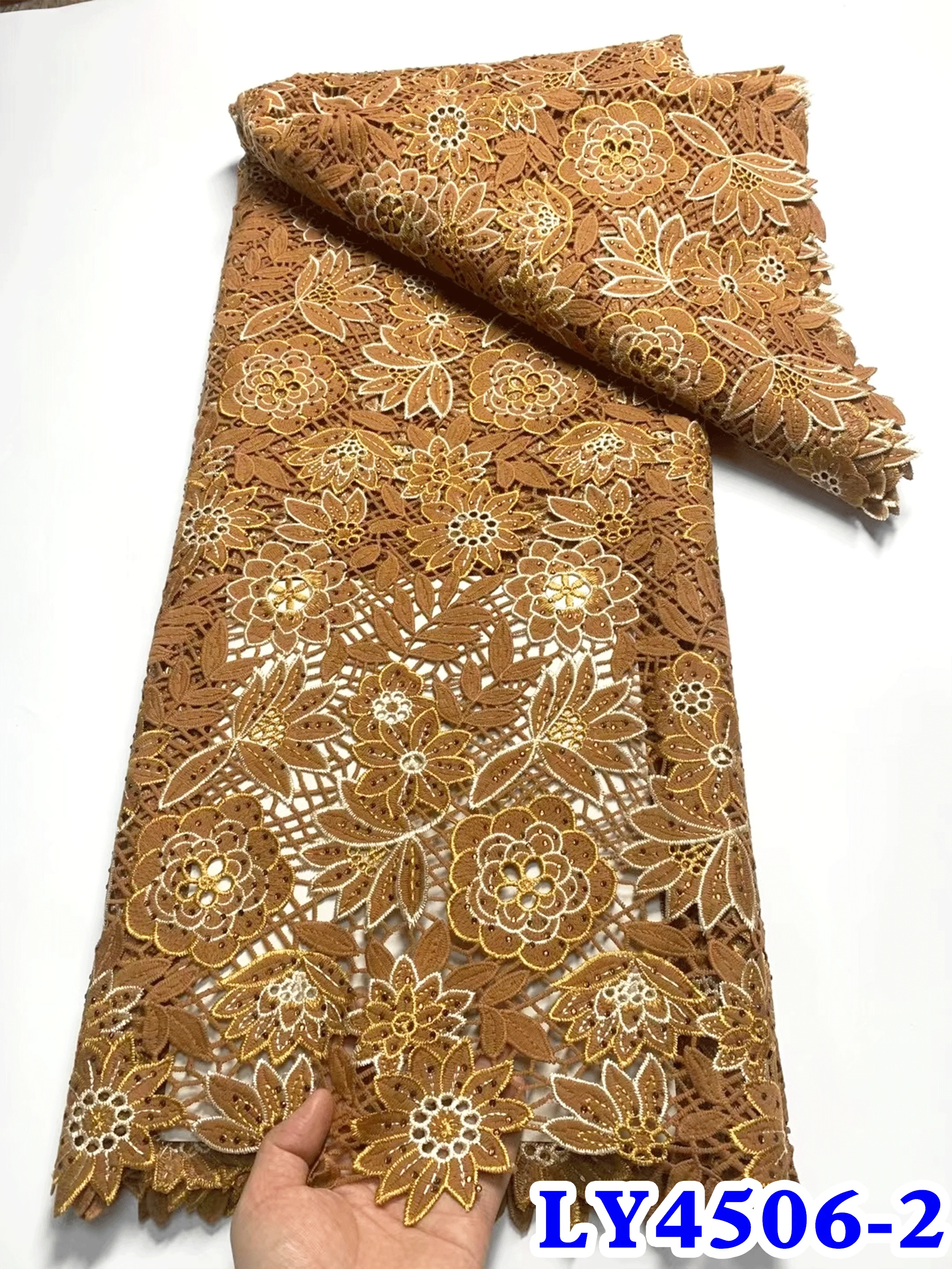 Уникальная королевская кружевная оригинальная корейская ткань с австрийскими