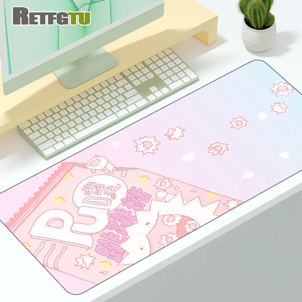 Cute Cake Pink Computer Mouse Pad Gaming Mousepad Abstract Large 900x400 MouseMat Gamer XXL Mause Carpet PC Desk Mat keyboard