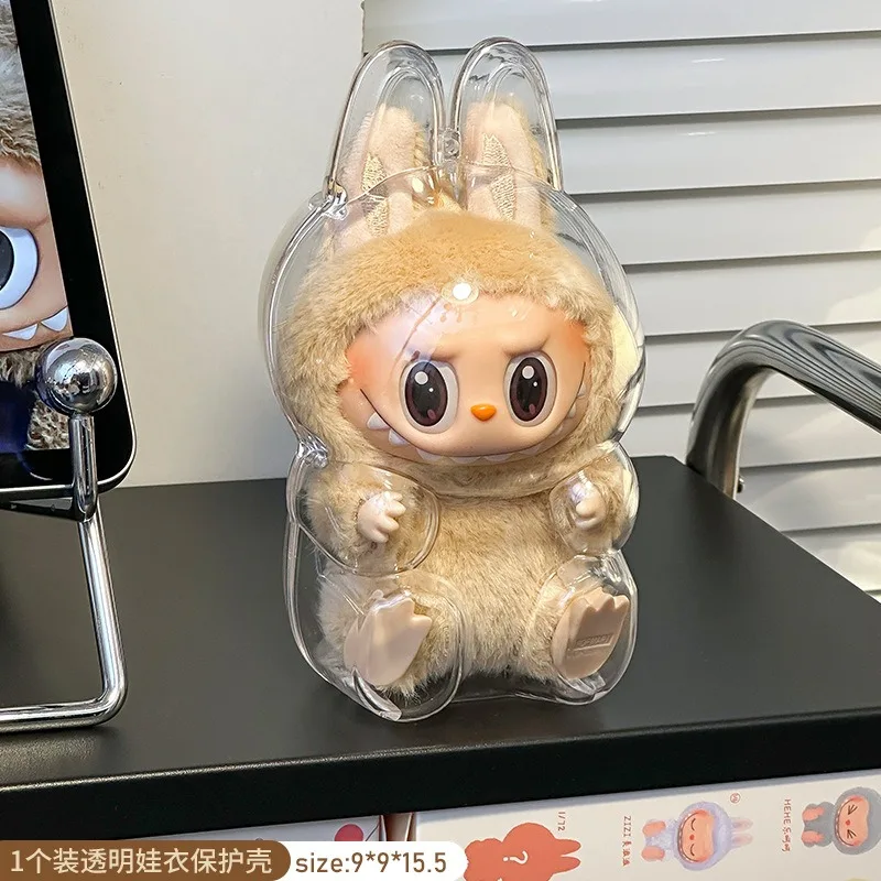 Для Labubu V2 защитный акриловый чехол для хранения прозрачный портативный