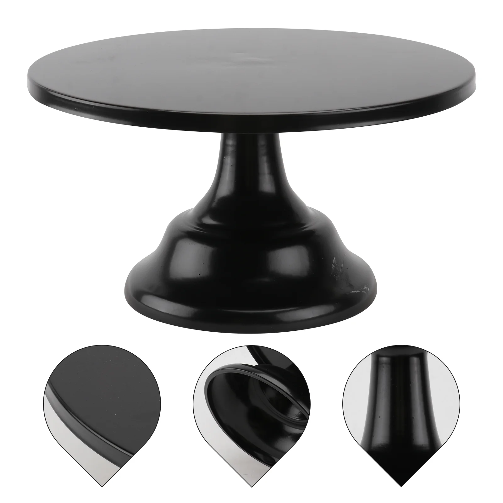 

Black Cake Pan Dessert Pallet Round Carrier Cupcake Support Display Rack Exquisite Tray