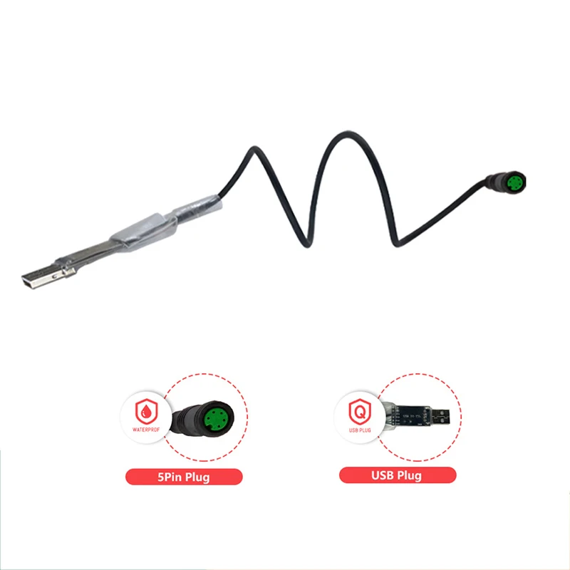 

Кабель программирования Bafang USB для Bafang BBS01, BBS02 и BBS03/BBSHD, запрограммированный кабель для электродвигателя велосипеда