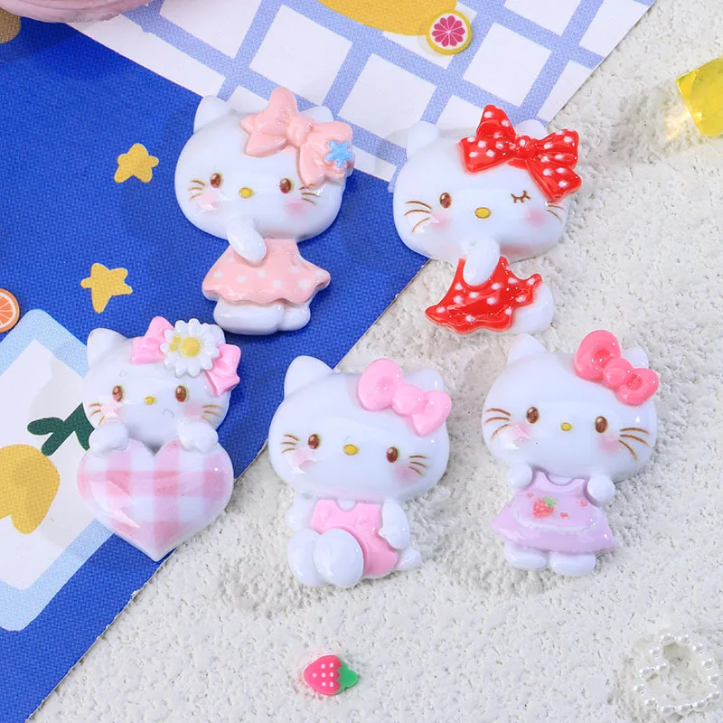 

100 шт. новые милые полимерные Мультяшные розовые коты фотоальбом Kawaii DIY украшения декоративные аксессуары