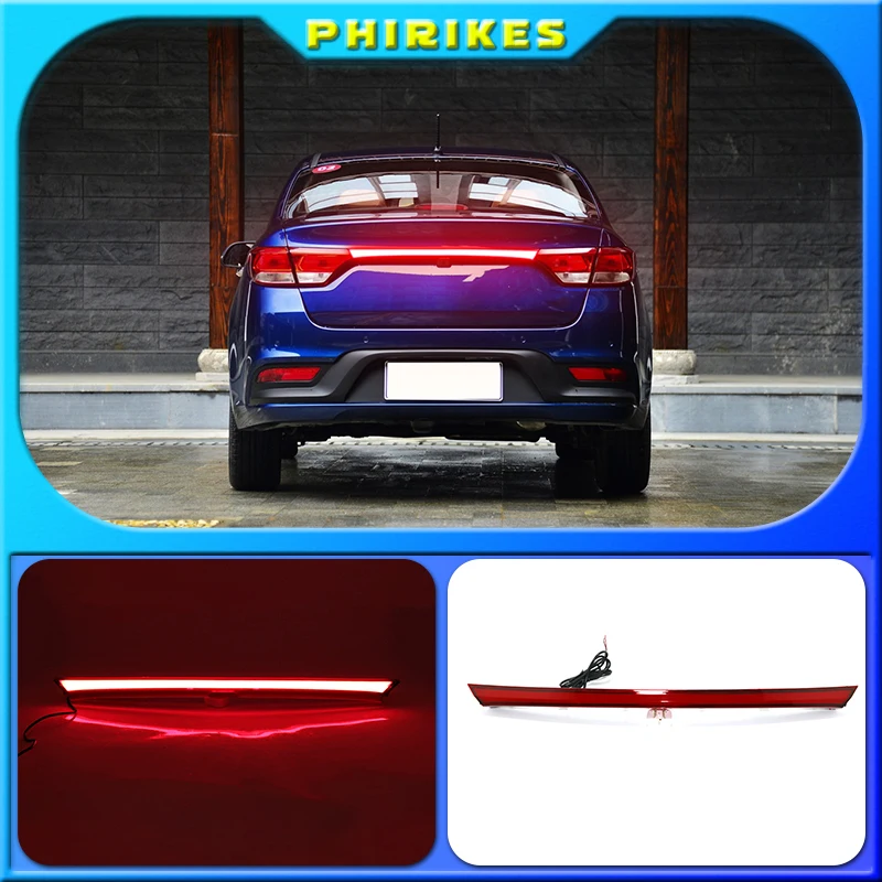 

For Kia Rio K2 Sedan 2017 2018 Led Rear Bumper Reflector Car Tail Light Fog Lamp Braking Driving Car Accessories