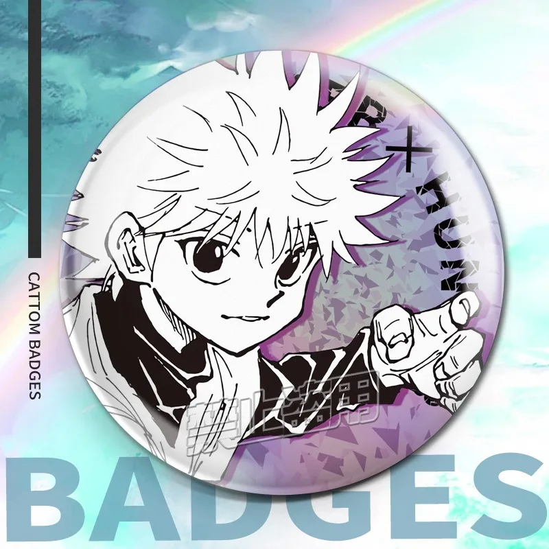 Набор из 5 значков-брошей с персонажами аниме HUNTER×HUNTER, коллекционный сувенир, подарок для любителей аниме, 58 мм (art.: 3920d99bfcd5c) - 3920d99bfcd5c