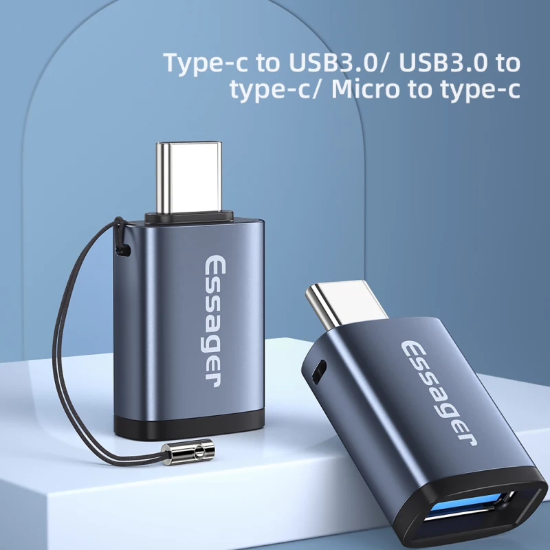 

USB C OTG Adapter Fast USB 3.0 To Type C Adapter For MacbookPro Xiaomi Huawei Mini USB Adapter Type-C OTG Cable Converter Access