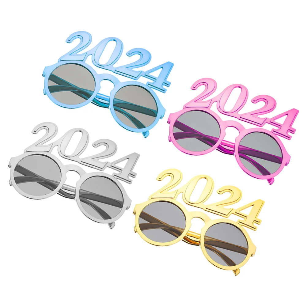 

2024 Digital Glasses Photo Props Party Eyeglasses New Year Use Eyewear Decoration Christmas