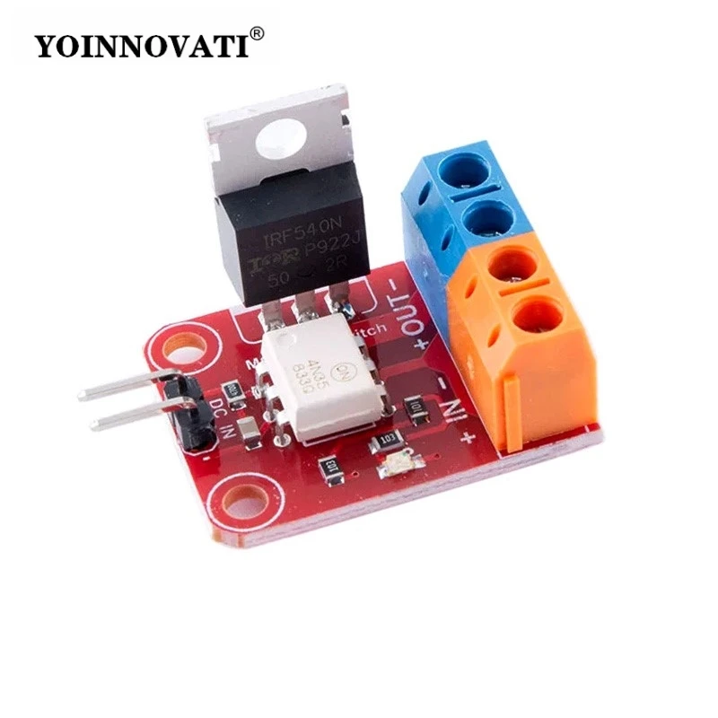 Оптически изолированный модуль переключения MOSFET IRF540, плата транзисторного переключателя с полевым эффектом, 3.3-5В (art.: 3920dbd81fb53) - 3920dbd81fb53
