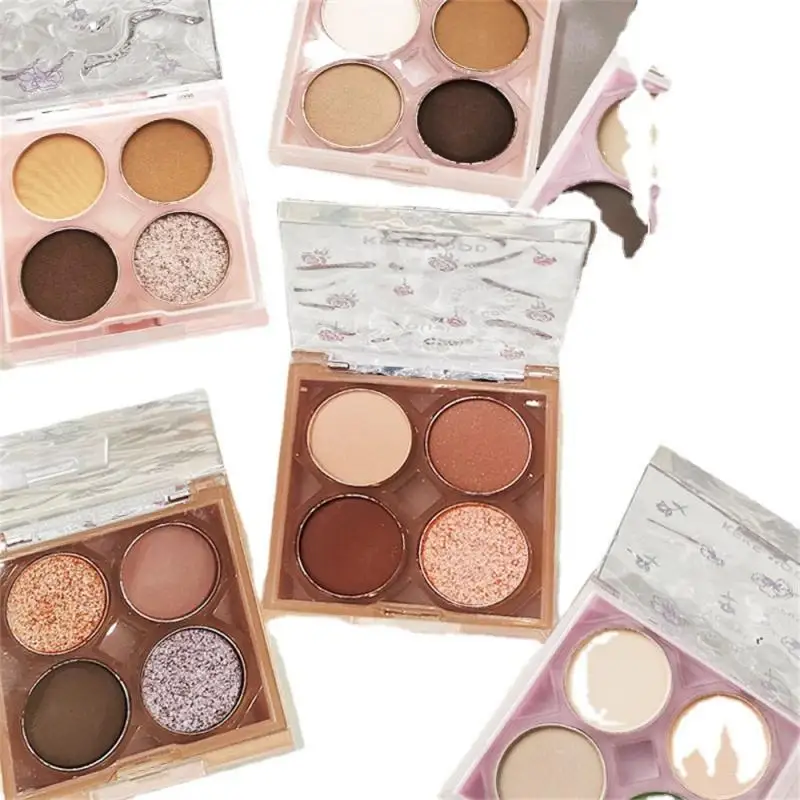 

Earthly Earth-toned Small Floral Pearl Matte Subtle Daily Eyeshadow Eyeshadow Makeup Tutorial Best-selling Four-color Delicate