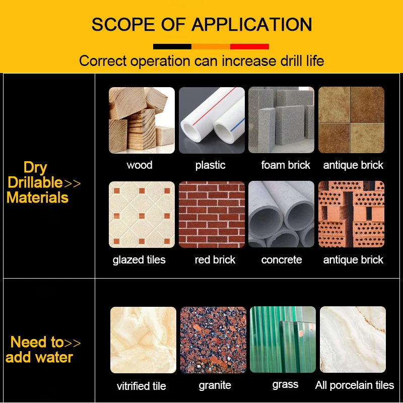 3-12 мм универсальный набор сверл для крестовой плитки инструменты сверления
